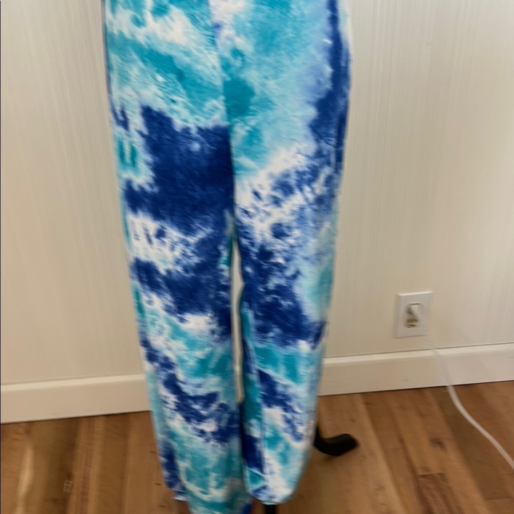 Blue Tie-Dye Jumpsuit - Picture 4 of 13